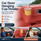 🥳2026 HOT SALE🥳💞50K+ SOLD!🚗Leather Car Door Cup Holder – Wide‑mouth opening, easy reach for drinks & phone. Clip‑on secure fit. PU leather, tough & stylish. 🛡️✨