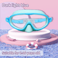 🔥SUMMER GIFT – ONLY £8.99!!🏆#1 Bestselling🏊‍♀️HD children's large frame waterproof and anti-fog swimming goggles