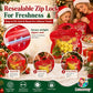 💖LAST DAY SALE 50% OFF!!🎁Easy Fill, Easy Seal🎄 Festive Self-Seal Treat Bags – Santa & Snowman Print | Resealable, Food-Safe & Perfect for Cookies, Chocolates & Little Gifts 🎅⛄
