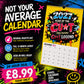 🏆Surprise Price: Only £7.99!!!🌟2027 Year of the Cunt Wall Calendar – Bold Graffiti Humor Calendar📆
