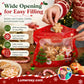 💖LAST DAY SALE 50% OFF!!🎁Easy Fill, Easy Seal🎄 Festive Self-Seal Treat Bags – Santa & Snowman Print | Resealable, Food-Safe & Perfect for Cookies, Chocolates & Little Gifts 🎅⛄
