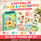 🎄Christmas Pre Sale￡14.99!!☃️🌈 Create Your Own Jelly Stickers!🖌️No-bake Glue Painting🎨 DIY Paint, Peel & Stick Art Kit for Kids ✨ 4 Fun Themes + Complete Craft Set 🎁