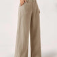 💗LAST DAY SALE 50% OFF⚡50K+ SOLD!!🌸Women's Cotton Linen Palazzo Pants Summer Flowy Wide Straight Leg Beach Trousers With Pocket Casual Solid Color Soft Elastic High Waist Lounge Pants💐