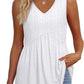 🔥 Last Day Special Price :￡12.99!!👚 Women’s V-Neck Peplum Tank — Flowy Sleeves, Flattering Fit & Instant Style Upgrade! ✨💃🛒⏳ LIMITED TIME! 🚀