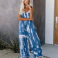 🔥LAST DAY SALE: ONLY ￡13.99!!💝✨Women's Fashion Spaghetti Strap Printed Jumpsuit
