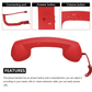 🎄Christmas Sale Special Price:£8.99!!!📞Retro Phone Handset
