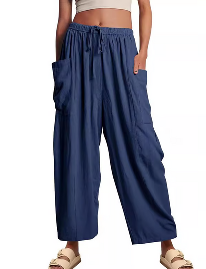 💥Last Day Special Price:£14.99!!!👖Women's Linen Casual Wide Leg Pants