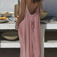 👗Last Day Special Price:£13.99✨Women's Solid Color Backless Cami Dress💕