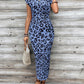 🥳Last Day Special Price:£ 13.99! 🥳💞50K+ SOLD!🌸Women's Knot Bodycon Dress – Leopard print, tummy-flattering knot. Comfy & chic for parties or date nights. Feel gorgeous. ✨🌹