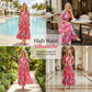 🥳SUMMER HOT SALE🥳💞50K+ SOLD!💥50% OFF! 🌺Summer Hot Sale 60% OFF💐💃V-neck Floral Loose Maxi Dress