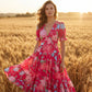🥳SUMMER HOT SALE🥳💞50K+ SOLD!💥50% OFF! 🌺Summer Hot Sale 60% OFF💐💃V-neck Floral Loose Maxi Dress