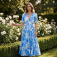 🥳SUMMER HOT SALE🥳💞50K+ SOLD!💥50% OFF! 🌺Summer Hot Sale 60% OFF💐💃V-neck Floral Loose Maxi Dress