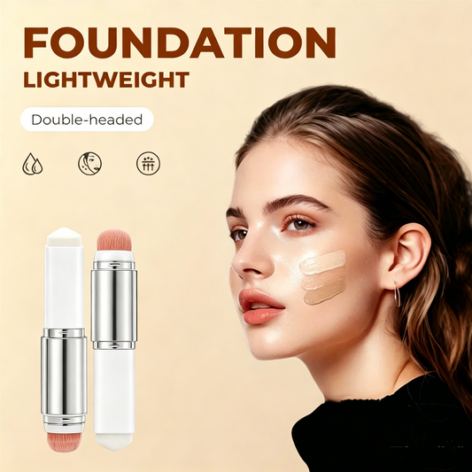 🎁Last Day BUY 1 GET 1 FREE🎉Cover Cream Stick V w/ Detachable Brush - Korean Skin Care Color-Changing Foundation Stick with Collagen Capsules