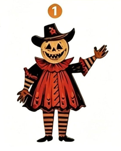 🏆Halloween Surprise Price: Only £ 6.99!!!🎃 Vintage Halloween Wooden Wall Hanging Set👻