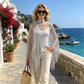 🏆 Last Day Special Price £ 8.99! !💐Summer Metallic Crochet Cover-Up – Lightweight, Flowy & Effortlessly Stylish summer outfit