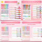 🎄Christmas Pre Sale￡7.99!!🌈Curve Highlighter Pen 🖌️6 Pack Roller Tip Colored Markers for Note Taking, Art Craft & Office School Supplies