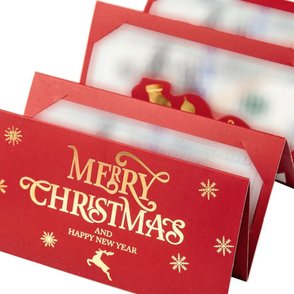 🎄Early Christmas Pre Sale ￡6.99!!☃️🎅 Christmas Money Envelope for Cash, Creative Folding Money Holder with 6 Slots✨ Luxury Paper Cash Gift Card Holder🎁 DIY Holiday Money Gift Envelope for Xmas, Women Men Girls Boys Mom Dad❤️