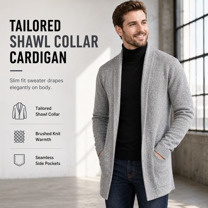 🎉This Week's Special Sales - 60% OFF✨Men's Knit Long Cardigan Jacket💝Best Gift For Him