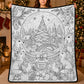 🎄Early Christmas Pre Sale 50% Off☃️DIY Christmas Drawing Blanket with 24 Colors Markers🎁Doodle Your Own Xmas Blanket🎅Customizable Washable Paint Play Blanket for Adults, Kids🎨
