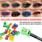 🔥Last Day ‼️Special Price:£ 7.99 ‼️ 💧10-Pack Waterproof Colored Gel Eyeliner Pencil – Metallic & Shimmer Finishes, Smudge-Proof（Pencil sharpener color is random）