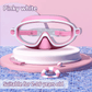 🔥SUMMER GIFT – ONLY £8.99!!🏆#1 Bestselling🏊‍♀️HD children's large frame waterproof and anti-fog swimming goggles