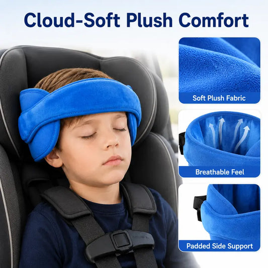 🏆Surprise Price: Only £9.99!!! 🚗Kids Car Seat Head Support Strap😪Soft Plush Adjustable Nap Support Band with Padded Side Cushions😴💤