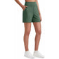 ⏳Limited-time Special Price:£14.99!!🩳Women's High-Waisted Athletic Bermuda Shorts with Pockets – Running, Yoga, Summer Casual Activewear