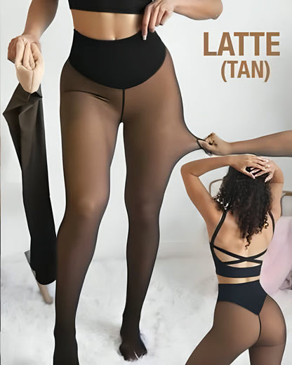 🖤LAST DAY SALE 70% OFF!!⚡❄️One‑Seam Fleece‑Lined Shaping Tights | High‑Waist Tummy Control Winter Pantyhose✨