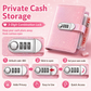 🎄Christmas Pre Sale￡7.99!!☃️✨SparkleLock Cash Savings Binder with 3-Digit Combination Lock – 100-Page Cash Stuffing Budget Organizer for Savings Challenges, Money Goals & Gifts 💖