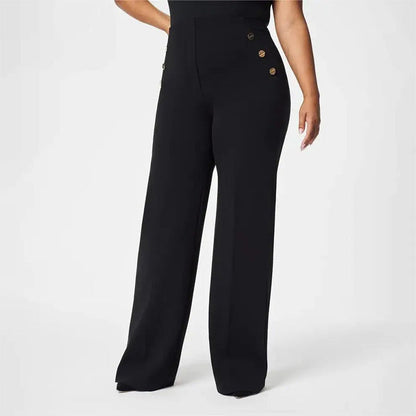 👖 LAST DAY SALE ONLY ￡14.99!!✨ High-Waist Wide Leg Pants – Figure-Flattering, 3 Adjustable Lengths & Super Stretch 🏃‍♀️