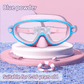 🔥SUMMER GIFT – ONLY £8.99!!🏆#1 Bestselling🏊‍♀️HD children's large frame waterproof and anti-fog swimming goggles