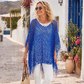 🏆 Last Day Special Price £ 8.99! !💐Summer Metallic Crochet Cover-Up – Lightweight, Flowy & Effortlessly Stylish summer outfit