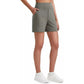 ⏳Limited-time Special Price:£14.99!!🩳Women's High-Waisted Athletic Bermuda Shorts with Pockets – Running, Yoga, Summer Casual Activewear