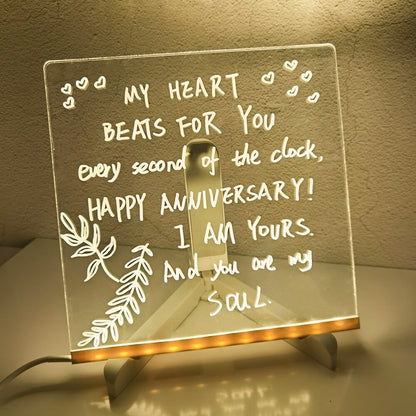 ⏳Surprise Price: Only £9.99!!!🎨Luminous Led Drawing Board For Children🎁Buy 1 Get 7 Colour Pens &Foldable stand For Free