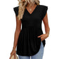 📢2026 HOT SALE 50% OFF👚Women's Summer Babydoll Shirts Ruffle Sleeve Tops💃