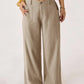 💗LAST DAY SALE 50% OFF⚡50K+ SOLD!!🌸Women's Cotton Linen Palazzo Pants Summer Flowy Wide Straight Leg Beach Trousers With Pocket Casual Solid Color Soft Elastic High Waist Lounge Pants💐
