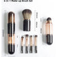 🖌️LAST DAY Special Price:£7.99!!! !!📢Portable Retractable Makeup Brush Set Multifunctional Travel Cosmetic Tool with Powder Blush and Silicone Lip Brush