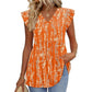 📢2026 HOT SALE 50% OFF👚Women's Summer Babydoll Shirts Ruffle Sleeve Tops💃