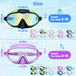 🔥SUMMER GIFT – ONLY £8.99!!🏆#1 Bestselling🏊‍♀️HD children's large frame waterproof and anti-fog swimming goggles