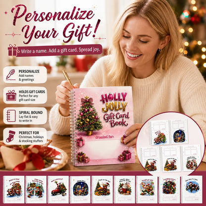 🎄70% OFF!!!-Ready for Christmas!🎅Christmas Gift Card Booklet -👍DIY Spiral-Bound Christmas Gift Card Holder Book🎁