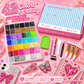 🎄Christmas Pre Sale￡13.99!!☃️AB Color Jelly Flatback Resin Rhinestones Kit with Storage Organizer Box Glue and Tools for DIY Nail Art Clothes and Phone Case Decoration✨