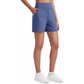 ⏳Limited-time Special Price:£14.99!!🩳Women's High-Waisted Athletic Bermuda Shorts with Pockets – Running, Yoga, Summer Casual Activewear