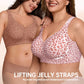 🏆LAST DAY SALE Special Price:£11.99!!! 🔥Super Firming Leopard Print Jelly Bra | Women Wirefree Bras 👍No More Sagging Breasts