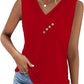 🏆Last Day Special Price ￡10.99!!💐2026 Women’s Button Down V Neck Loose Fit Tank Top