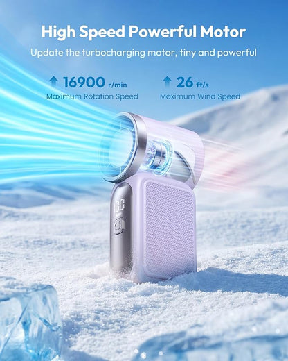 🏆Surprise Price: Only £7.99!!!💨 Mini Handheld Fan with LED Display|  🧊6 speeds, 10.7 hours of cool| Weighs nothing – goes anywhere