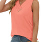 🏆Last Day Special Price ￡10.99!!💐2026 Women’s Button Down V Neck Loose Fit Tank Top