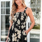 🏝️LAST DAY SALE :£ 12.99!!!💃Women's Summer Square Neck Sleeveless Loose Casual Short Smocked Romper