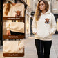 🎅EARLY CHRISTMAS SALE 50% OFF!!🎁Cute Highland Cow Cozy Fleece-Lined Hooded Sweatshirt