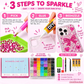 🎄Christmas Pre Sale￡13.99!!☃️AB Color Jelly Flatback Resin Rhinestones Kit with Storage Organizer Box Glue and Tools for DIY Nail Art Clothes and Phone Case Decoration✨
