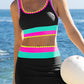 🏖️Last Day Special Price:£16.66💃Color Contrast Patchwork Nylon Sporty 3 Piece Bikini Sets